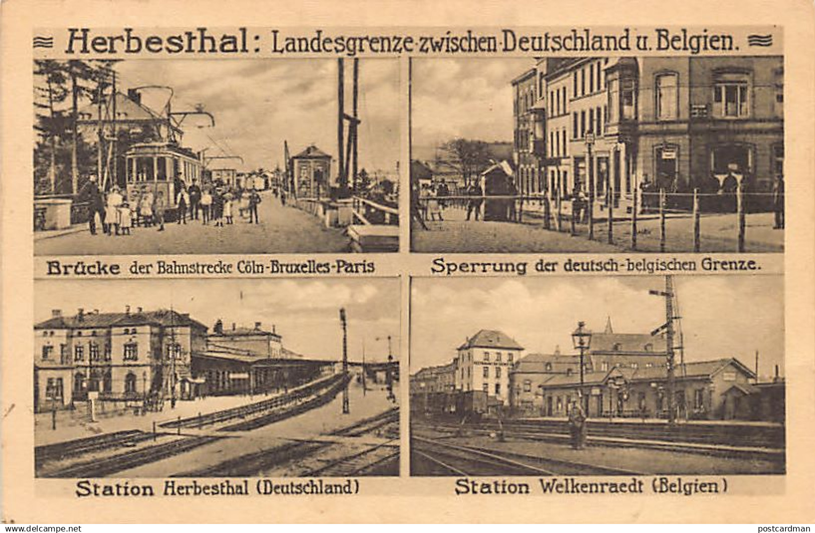 Belgique - HERBESTHAL (Liège) L'ancienne frontière entre l'Allemagne et la Belgique