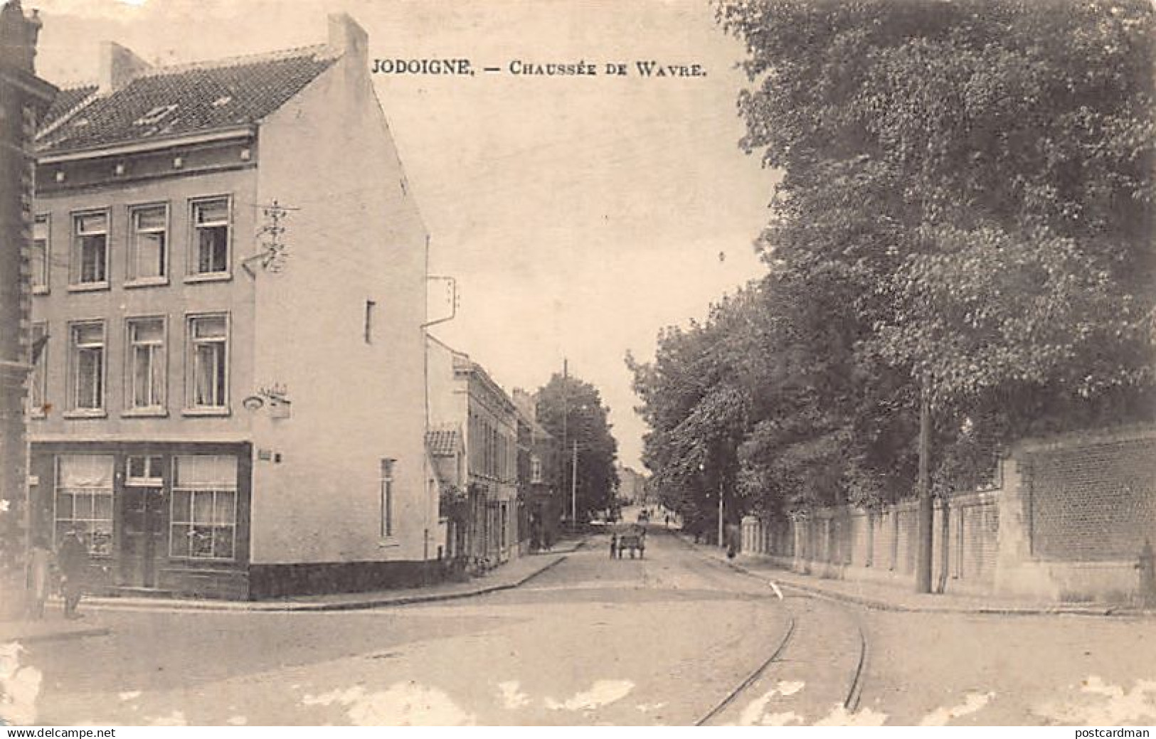 Belgique - JODOIGNE (Br. W.) Chaussée de Wavre - LE BAS DE LA CARTE EST ABIMÉE