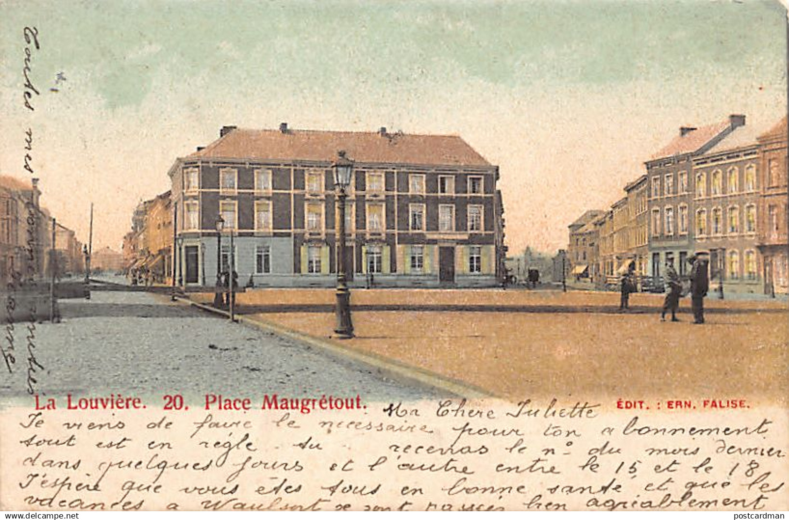 Belgique - LA LOUVIÈRE (Hainaut) Place Maugrétout