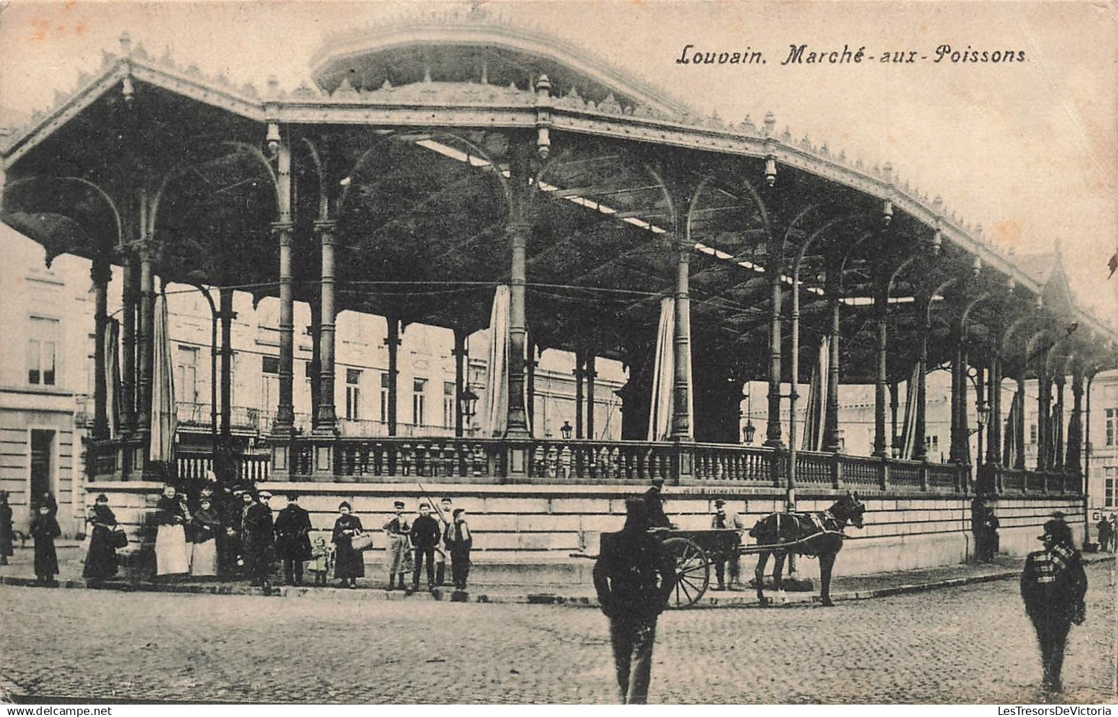 BELGIQUE - Liedekerke - souvenir - l'église - enfant - charrette - porte - Edit V Cornelis - Carte postale ancienne