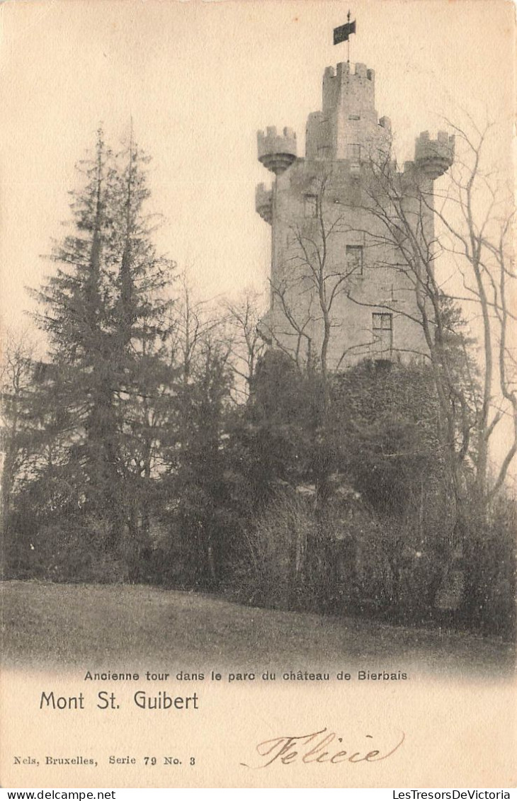 BELGIQUE - Mont-Saint-Guibert - Ancienne tour dans le parc du château de Bierbais - Carte postale Ancienne