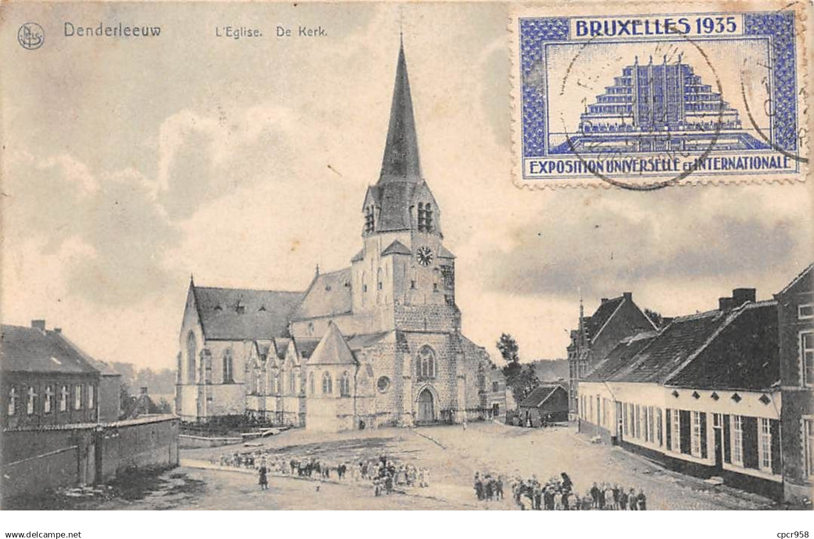 Belgique - n°74988 - DENDERLEEUW - L'Eglise - Carte pliée, vendue en l'état