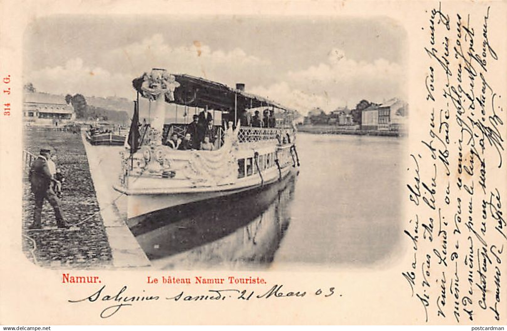 Belgique - NAMUR - Le bateau Namur Touriste