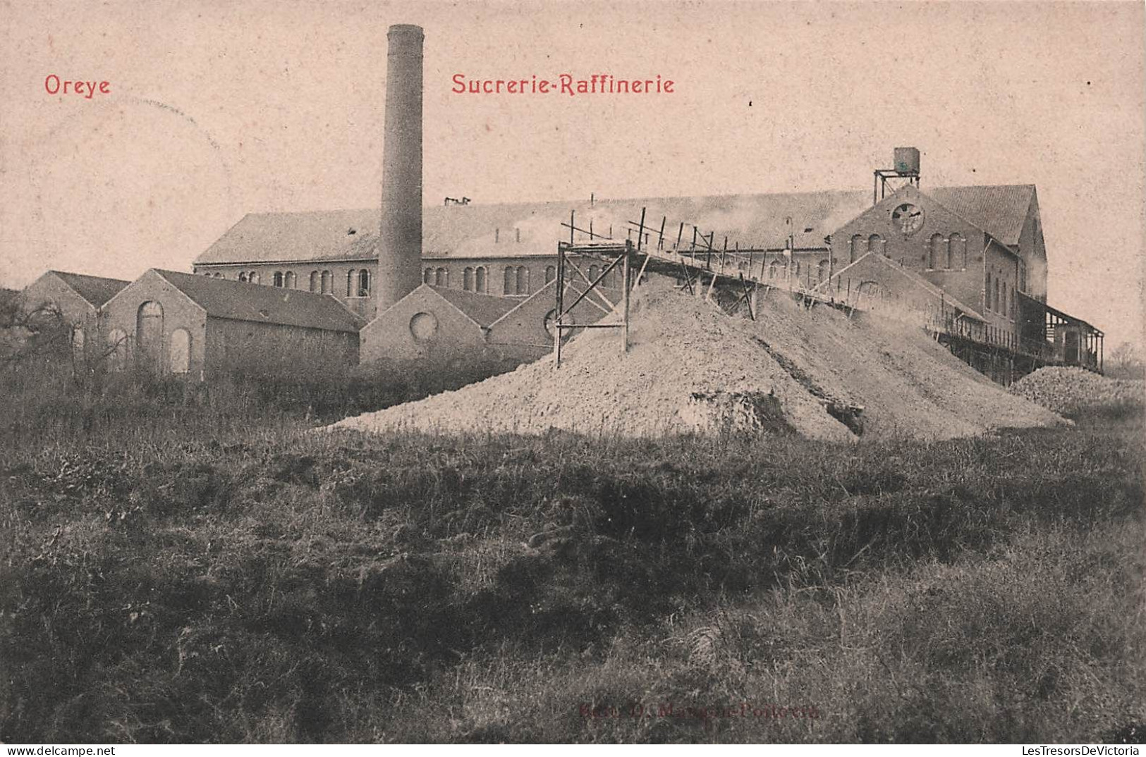 Belgique - Oreye - sucrerie raffinerie - Carte Postale Ancienne