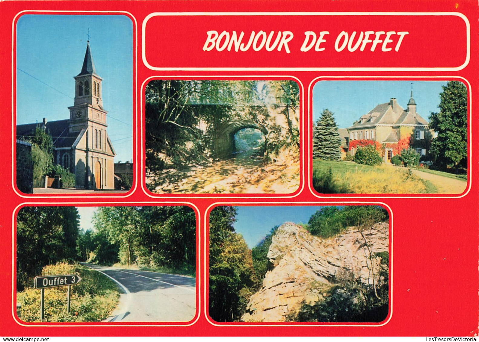 BELGIQUE - Ouffet - Ses environs - Delise - CIM - un bonjour - Multivues - Carte postale