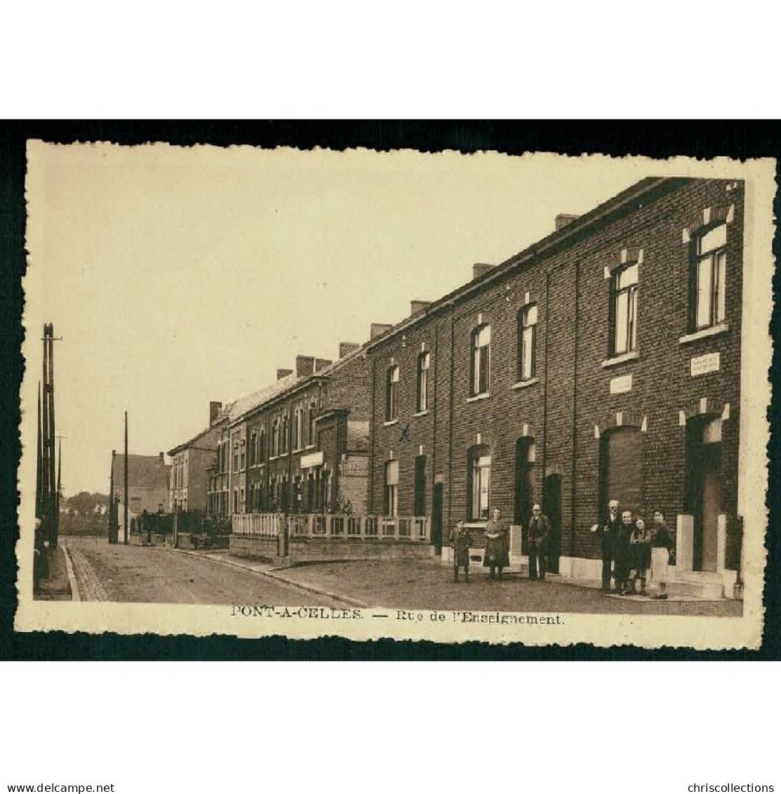 BELGIQUE - PONT A CELLES - Rue de l'Enseignement