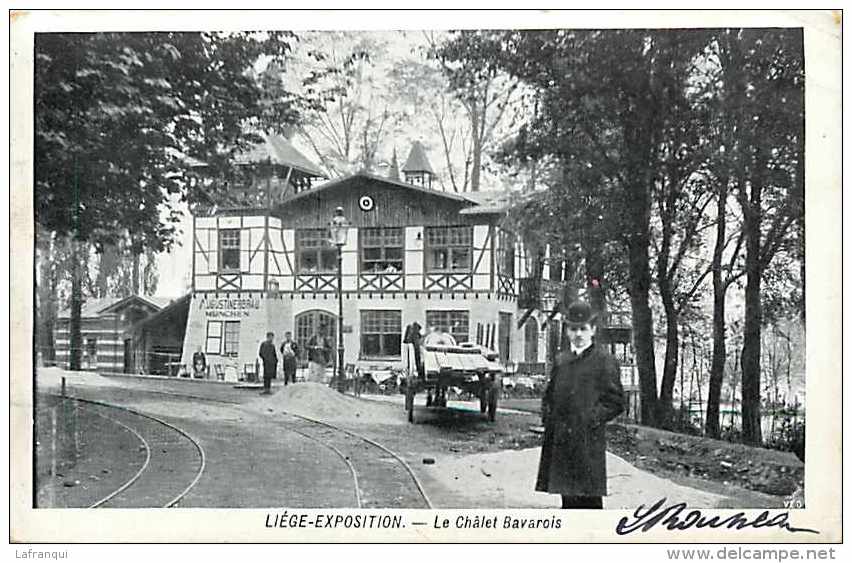 belgique -ref A461- liege  - exposition universelle de liege 1905- le chalet bavarois -baviere -allemagne -