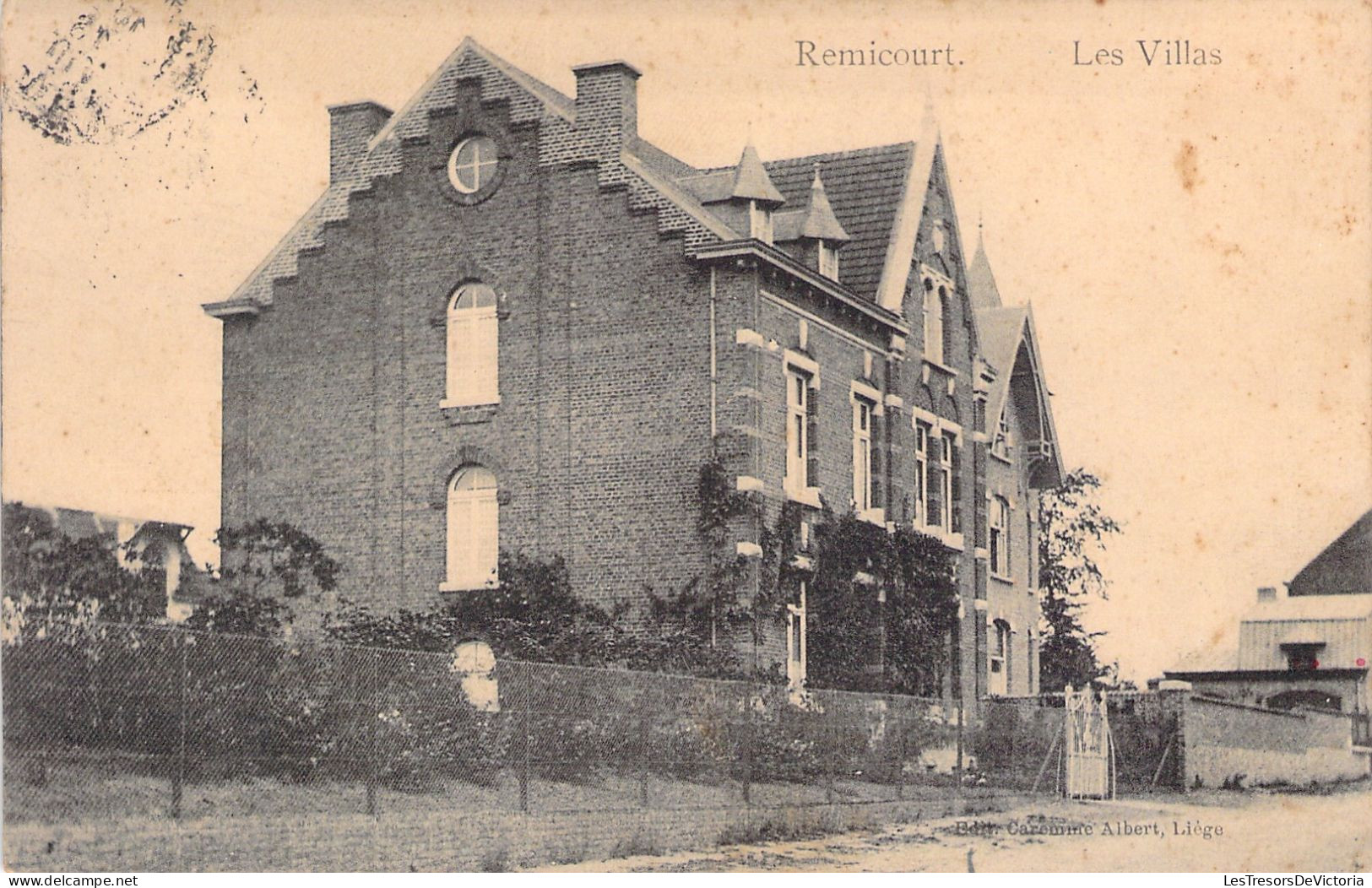 BELGIQUE - Remicourt - les villas - carte postale ancienne