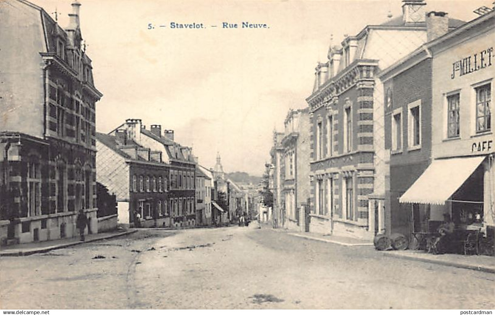 Belgique - STAVELOT (Liège) Rue Neuve - Café Millet