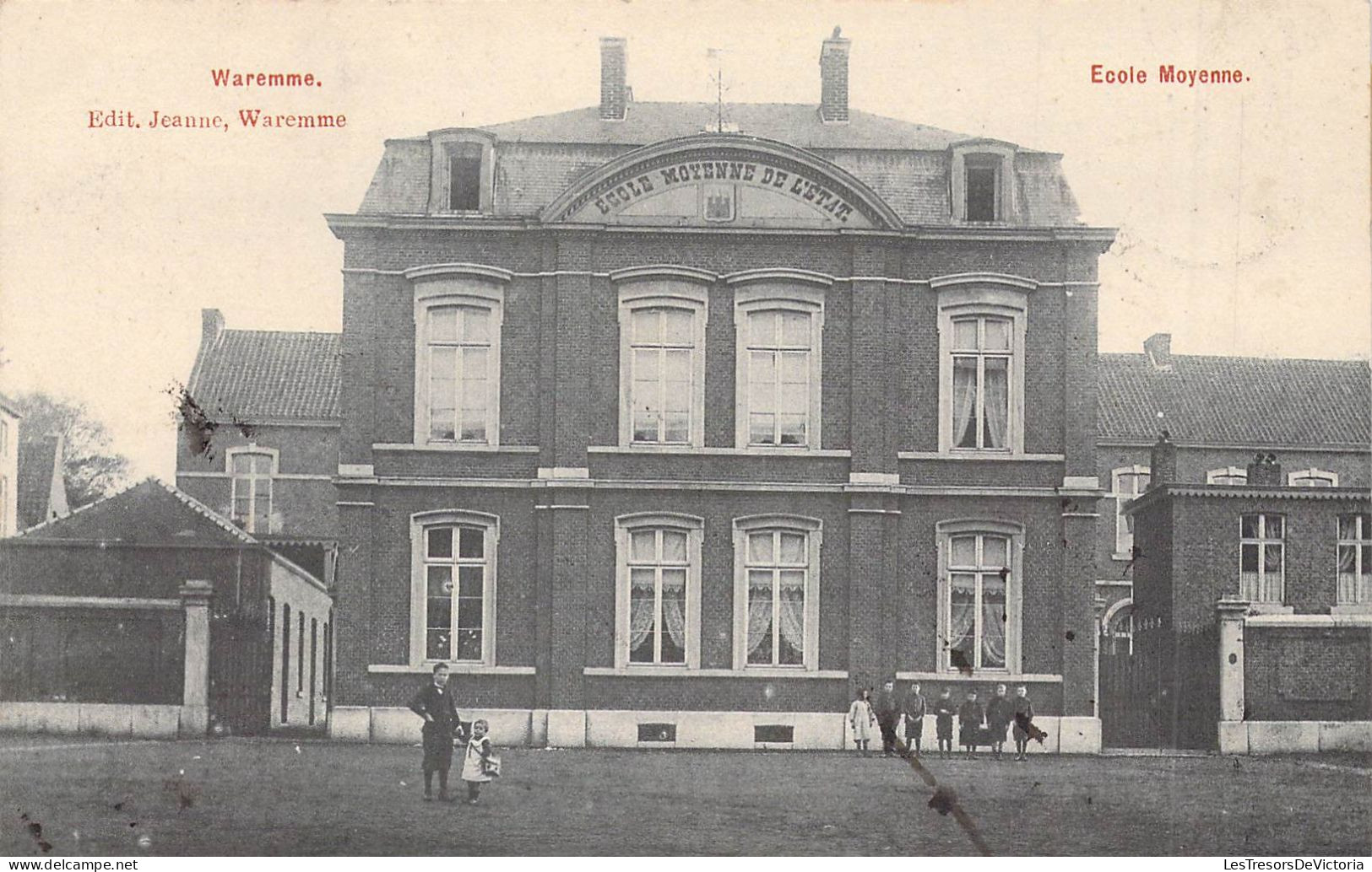 BELGIQUE - WAREMME - Ecole Moyenne - Edit Jeanne Waremme - Carte Postale Ancienne