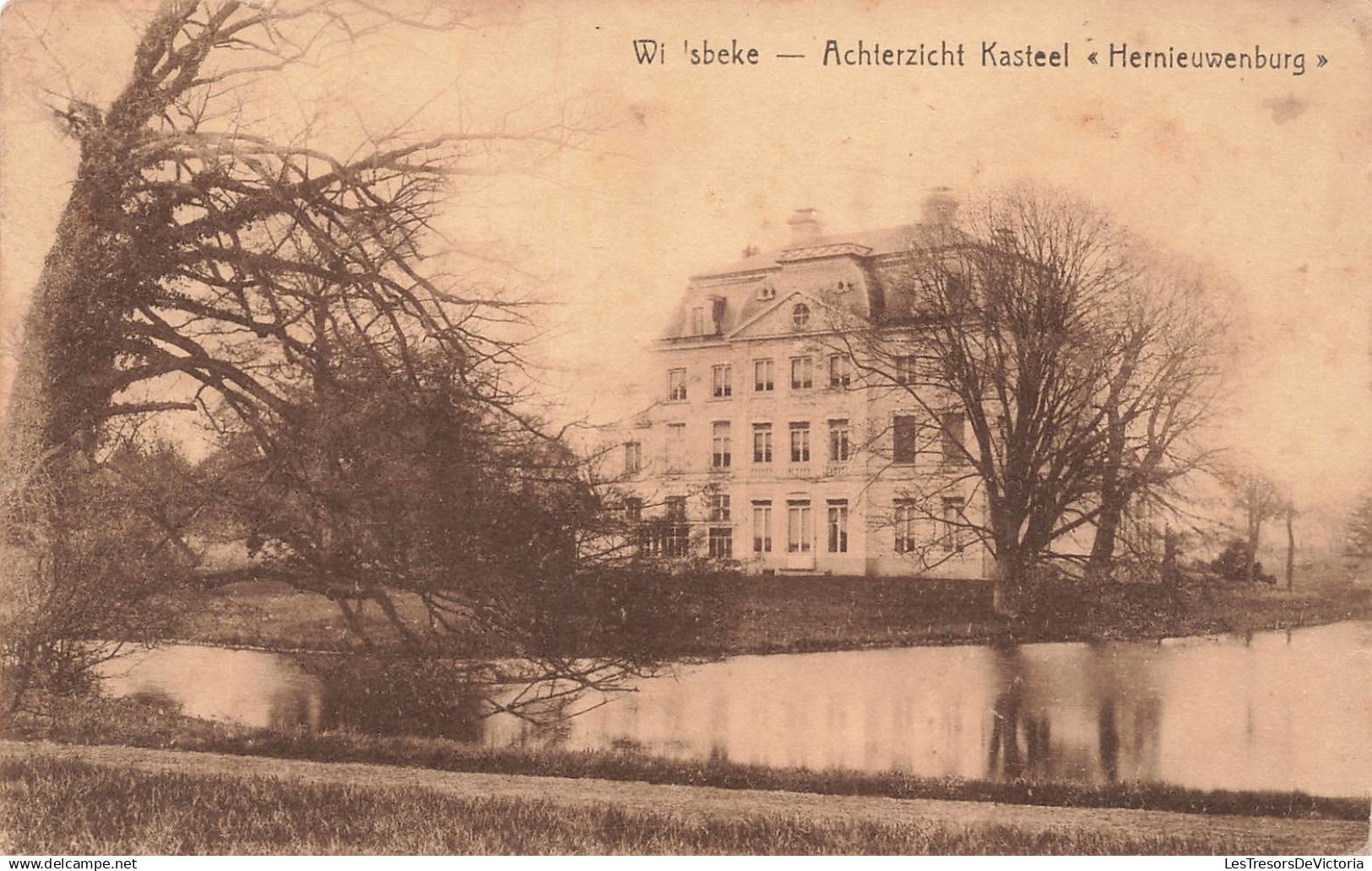 BELGIQUE - Wielsbeke - Achterzicht Kasteel Hernieuwenburg - Vue générale - Carte postale ancienne