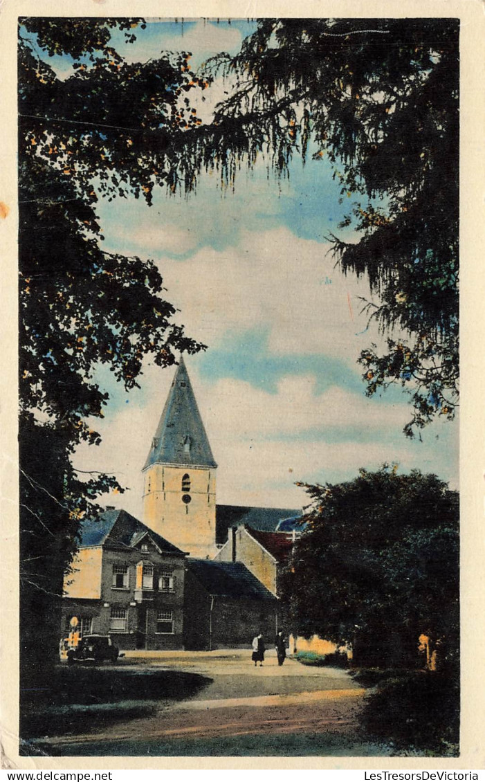 BELGIQUE - Zutendaal - De Kerk - 14de eeuw - animé - colorisé - arbre - Carte postale ancienne