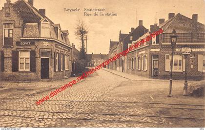 Leysele - Statiestraat - Rue de la Station - Café de la Gare - Leisele - Alveringem