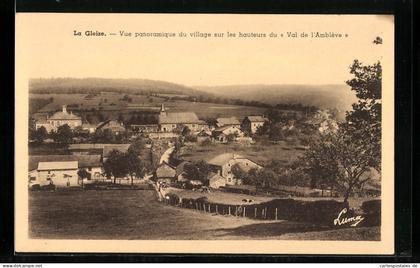 AK La Gleize, Vue panoramique du village sur les hauteurs du Val de l`Amblève