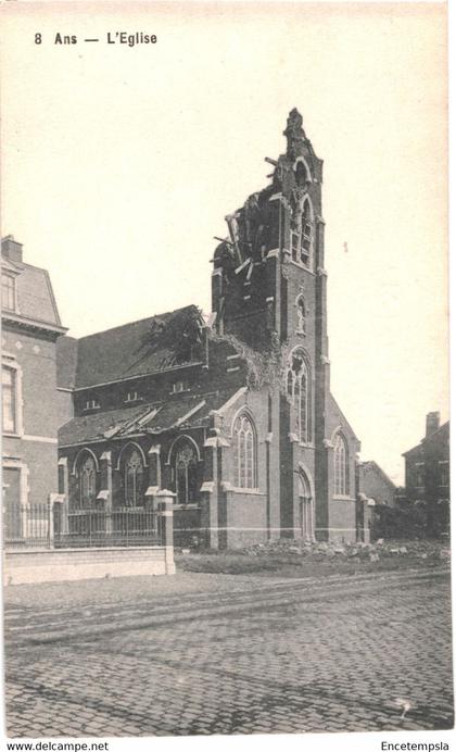 CPA Carte Postale Belgique Ans L'église ruines VM58045