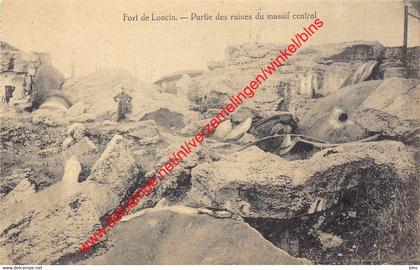Fort de Loncin - partie des ruines du massif central - Loncin Ans