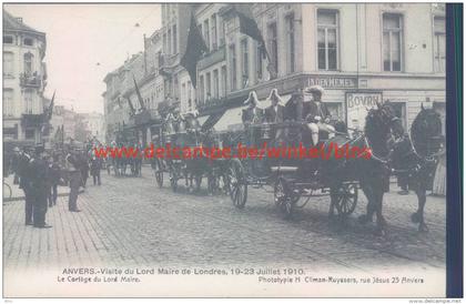 1910 Bezoek Burgemeester Londen. Stoet