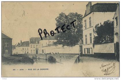 ATH : Rue de la dendre ( ecrit 1903 avec timbre )