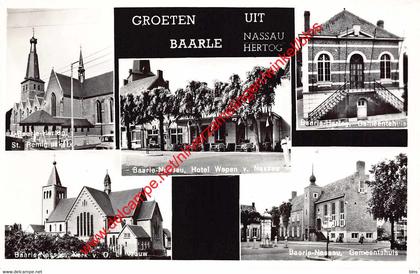 Groeten uit Baarle Hertog Nassau - gemeentehuis Hotel Wapen van Nassau - Baarle-Nassau Baarle Hertog