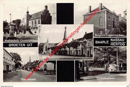 Groeten uit Baarle Hertog Nassau - gemeentehuis Nieuwstraat grenskantoor - Baarle-Nassau Baarle Hertog