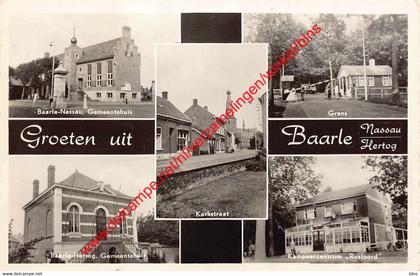 Groeten uit Baarle Hertog Nassau - Kampeercentrum Rustoord grens gemeentehuis - Baarle-Nassau Baarle Hertog