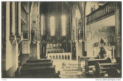 Forges-Baelen-Lez-Dolhain : Pensionnat de Saint Francois : Intérieur de la chapelle
