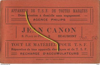 Beaumont : Jean Canon  ( see card reclame for detail )  Agence Philips