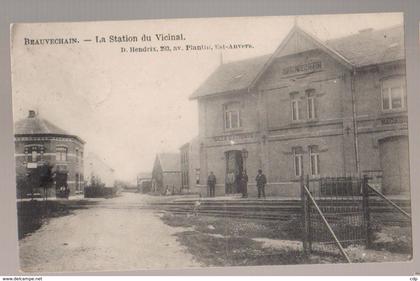 cpa beauvechain  gare   1911