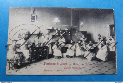 Betekom  Pensionaat St Joseph betecom Aerschot Ecole ménagère Huishoudschool 1911