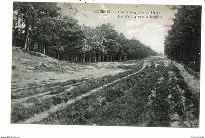 CPA  Carte Postale-Belgique-Coursel-Grand route vers la Bruyère 1923    VM25606d