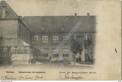 Berlaar : sanatorium ...............  ( 1906 met zegel )
