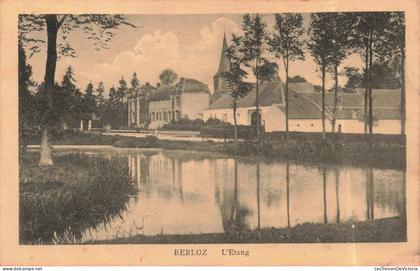 [-5%] BELGIQUE - Berloz - L'Etang - Carte Postale ancienne