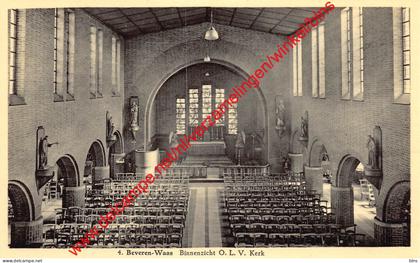 Binnenzicht O.L.V. Kerk - Beveren-Waas