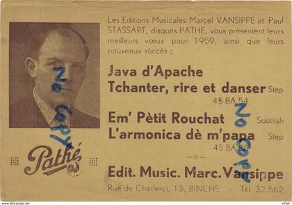 Cinema : Pathé : Marc Vansippe BINCHE  ( 2 scans )