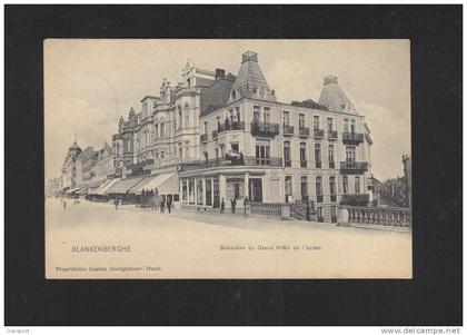 Postkaart Blankenberghe Belvedere du Grand Hotel 1911