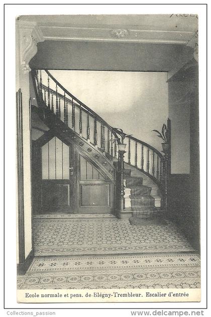 cp, Belgique, Blégny-Trembleur, Ecole Normale et Pensionnat, Escalier d'Entrée, écrite 1919