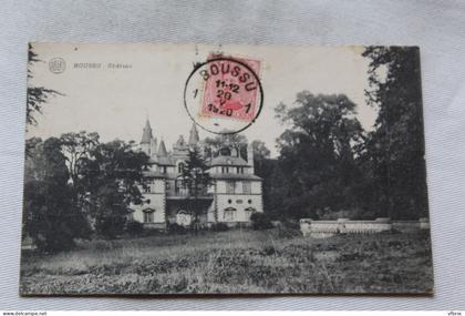 Cpa 1920, Boussu, château, Belgique