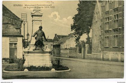 CPA - Carte Postale - Belgique - Boussu - Monument Commémoratif de la Grande Guerre - 1924  (DG15419)