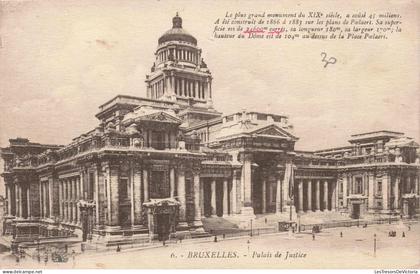 BELGIQUE - Bruxelles - Palais de Justice - Carte postale ancienne