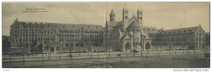 Bruxelles - Brussel :  Collège Saint-Michel  (  panorama kaart   -  carte panoramique  :: 2 cartes - 2 kaarten )