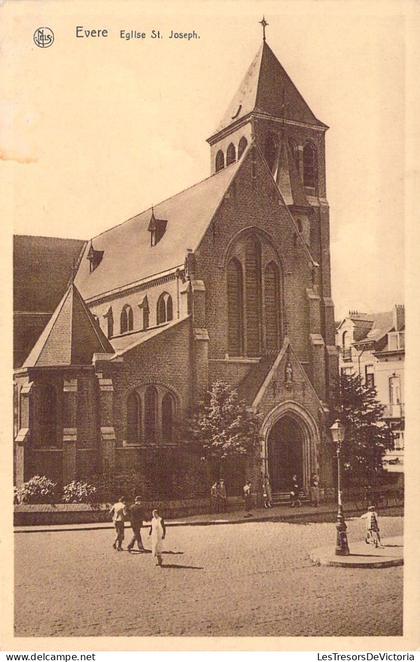 [-5%] BELGIQUE - EVERE - Eglise St Joseph - Carte postale ancienne