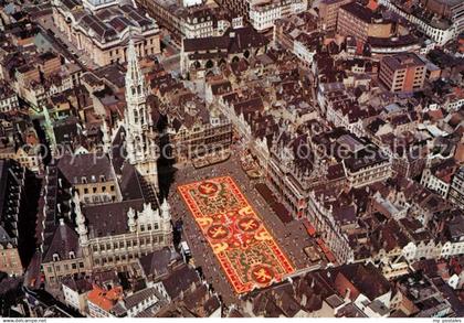 73158589 Brussels Grand Place Tapis de Fleurs Vue aerienne Brussels