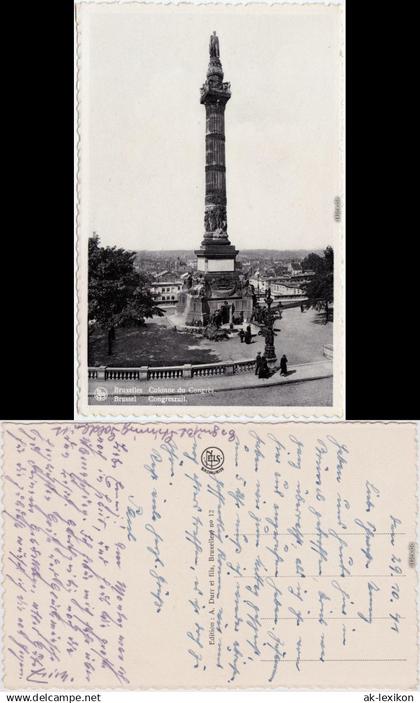 Brüssel Bruxelles Brussel Colonne du Congres CPA Ansichtskarte 1941