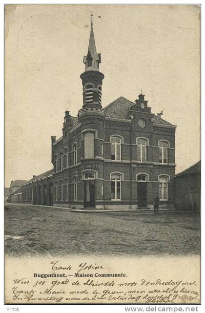 Buggenhout : Maison communale   ( geschreven 1902 met zegel )