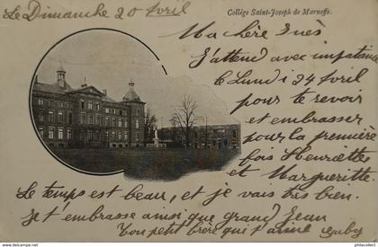 Marneffe (Burdinne)  College Saint Joseph ca 1900 rare