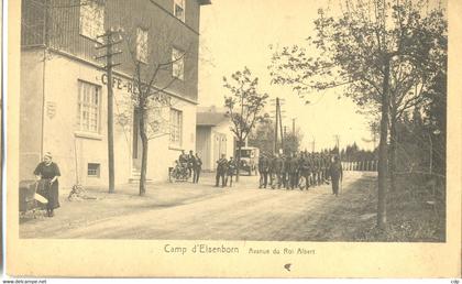 cpa elsenborn   militaires-café  1925