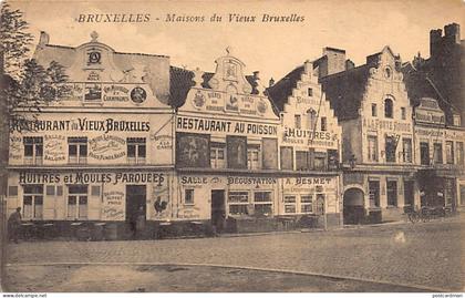 Belgique - BRUXELLES - Maisons du Vieux Bruxelles - Restaurant - Ed. Inconnu