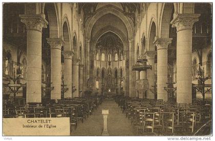 Chatelet : intérieur de l'église   ( ecrit )