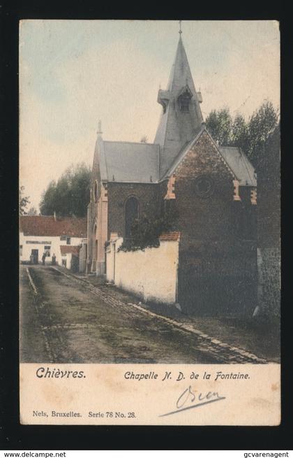 CHIEVRES  CHAPELLE N.D. DE LA FONTAINE