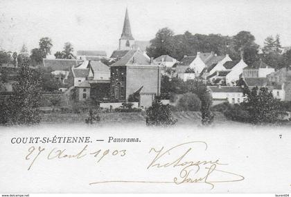 COURT- SAINT - ETIENNE.  PANORAMA.